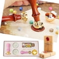 thumbnail image 4 of (K05 Macaron Juego compacto cinco piezas - Sello rosa) Juego sello laca fuego retro creativo Venta al por mayor Cera sellado sobres Laca fuego Cera grano Sello regalo Juego granos cera TXW#829199.02, 4 of 7