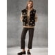 thumbnail image 4 of Chaleco Mullido para Mujer, Informal, Cálido, Sin Mangas, con Cremallera y Bolsillos para Otoño/Invierno Negro XL, 4 of 8