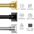 thumbnail image 4 of Tension Shower Curtain Rod - Shower Rod Tension Mounted No Drill Shower Curtain Rods Spring Tension Rod Adjustable Tension Curtain Rod for Windows Bathroom, 4 of 6