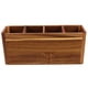 thumbnail image 1 of Portautensilios para encimera de cocina: Portautensilios grande para encimera con 4 compartimentos - Organizador de cubiertos de madera estilo rústico, 1 of 6