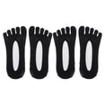 thumbnail image 2 of Calcetines invisibles de cinco dedos para mujer Sunnimix 2 pares negro, 2 of 8