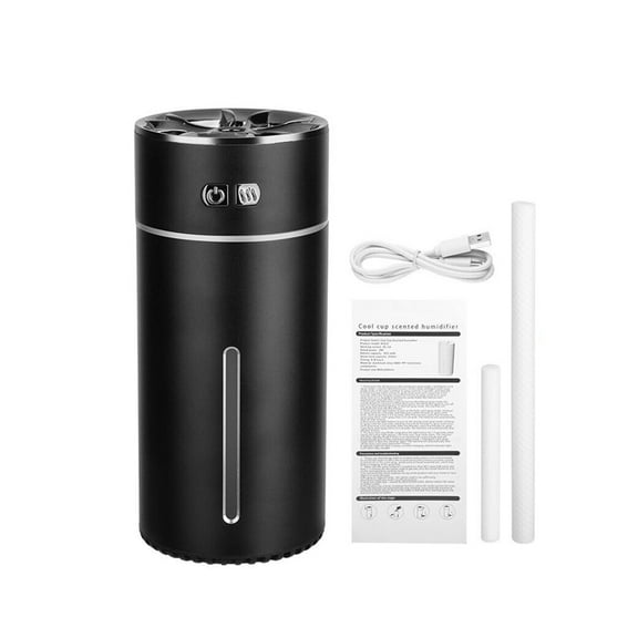 Waterless Aroma Diffuser for Car and Home Dual Nozzle, Smart Start-Stop Function for Relaxation and Freshening