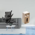 thumbnail image 2 of Sujetalibros con estante, estatua, figura decorativa, caja de pañuelos de piel sintética, adorno decorativo que ahorra espacio, ideal para el hogar y, 2 of 8