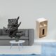 thumbnail image 2 of Figura de mesa,Estantería sujetalibros Estatua Sujetalibros,caja de pañuelos,Caja de pañuelos de piel sintética para dormitorio,Caja de almacenamiento de toallas de papel para sala de estar, 2 of 8