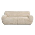 thumbnail image 6 of Pemberly Row 83" Faux Sheepskin Overstuffed Sofa Cream Beige, 6 of 10