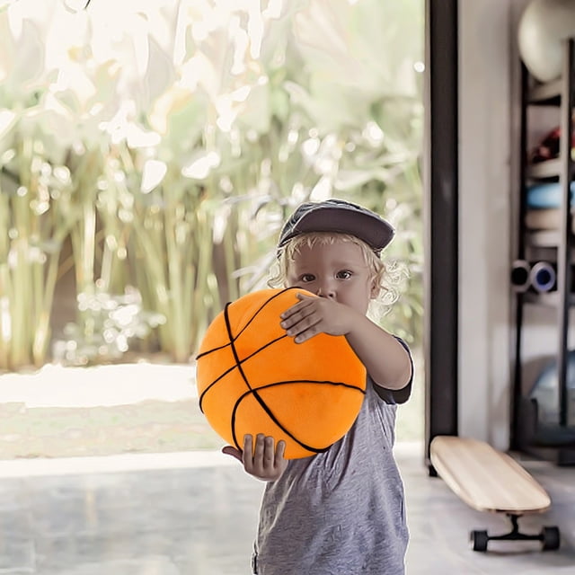 Cagogo under $5 Basketball Pillow, Basketball Shape Pillow, Sports Themed Throw Pillow,KidsBoysGirlsDecor Pillow, Soft Plush BasketballToy, Home Game Room Decor