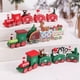 thumbnail image 4 of Tren de madera con adornos navideños para niños, Decoración de mesa de fiesta, regalo de Navidad, Año Nuevo, 2025, 4 of 5