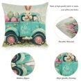 thumbnail image 6 of RKSupls Easter Bunny Truck Hello Peeps Hip Hop Throw Pillow Covers, Decorative Spring Easter Farmhouse Linen Cushion Covers for Couch Bed Car, Bedroom Living Room Home Decor, 6 of 6