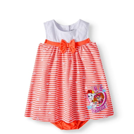 Knit Diaper Cover - Baby Girl Sleeveless Knit Eyelet Dress & Diaper Cover, 2pc Set