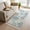 white Sky Blue Gray, variant on Blue Teal Coastal Kitchen Runner Rug 2'x4', Summer Beach Coral Shell Starfish Washable Rug with Tassels, Non Slip Woven Cotton Bathroom Rugs Hallway Carpet for Foyer Bedroom Entry Back Door Decor