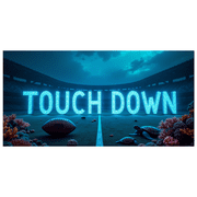 Vintage Style Football Themed Banner Touch Down Decoration for Football Parties Sports Events Fan Gatherings Backdrop Decorations