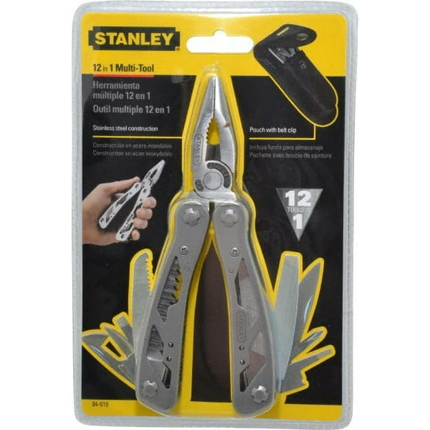 Stanley 12 Piece, MultiTool Set 61/2" OAL, 41/8" Closed Length