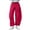 Hot Pink, variant on LEKODE Women's Barrel Leg Sweatpant Drawstring Elastic Waisted Wide Leg Pants Casual Cotton Palazzo Trousers with Pockets Black L