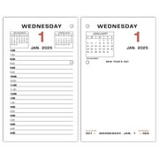 AT-A-GLANCE 2025 Daily Loose-Leaf Desk Calendar Refill Standard 3 12 x 6 - Desk