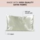 thumbnail image 2 of Funda de almohada de satén Kitsch Softer Than Silk Queen Sage Green, 2 of 9