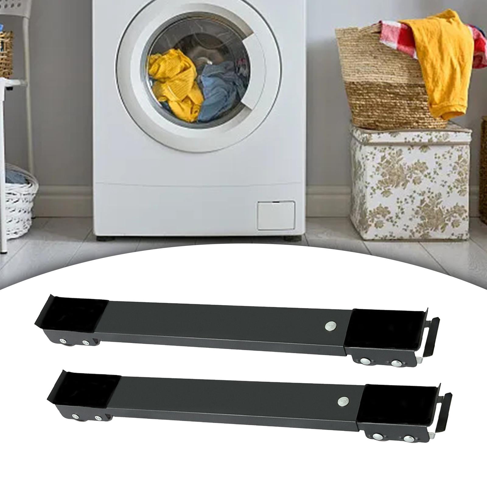 Baoblaze Appliance Rollers Mobile Roller Adjustable 17.7"-27.5" Easy to Move Refrigerator Black