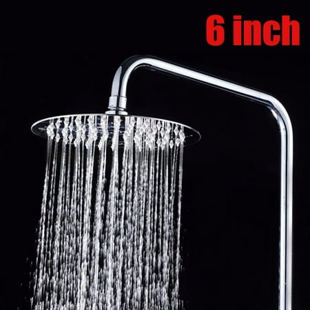 6 inch 15*15cm Rain shower head Adjustable High Pressure Rainfall Stainless steel round top spray water-saving Uses 30% Less Water High Flow Fixed For the Best Relaxation and (Best Spray Painters For Home Use)