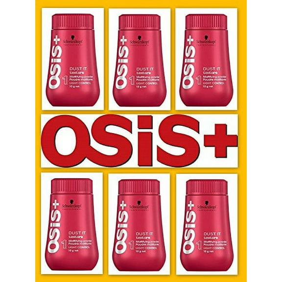 Schwarzkopf OSiS VOLUME NEW Dust It Powder  0.35 oz PACK  OF 6/ Package May Vary/
