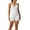 White, variant on SEMPAI Women 2 Piece Seamless workout Sets Halter Backless Impact Longline Strappy Tank Top Sport Gym Yoga Bike Shorts
