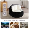 thumbnail image 6 of Jopath Bean Bag Chair with Pull Ring Can Be Easily Moved Large Lounger Sofa for Gaming Reading Living Room Bedroom Black+White+Grey, 6 of 9