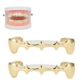 thumbnail image 3 of Hip Hop False Tooth Set,  Festival Tooth Decoration Accessory, Fits Most Sizes, Durable Brass Base, Easy To Wear, 3 of 8