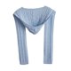 thumbnail image 4 of Bufanda de punto con capucha, pasamontañas de invierno, gorro y bufanda con capucha de invierno para mujer 2 en 1 Azul, 4 of 8
