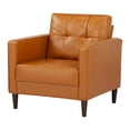 thumbnail image 5 of A&D Home Anza Tufted Faux Leather Armchair, Camel, 5 of 8