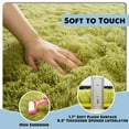 thumbnail image 4 of ZENELESS Large Fluffy Rugs for Living Room,9x12ft Rectangular Shag Rug Carpets for Living Room Bedroom Nursery Grass Green, 4 of 7