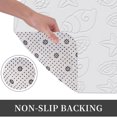 thumbnail image 4 of Seashell Starfish Plush Flannel Bath Rug 16x24 Inches, Quick Dry Absorbent Non Slip Mat for Bathroom Sink Tub, 4 of 9