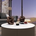 thumbnail image 2 of Gild Design House Devante Wood knot Sculpture, Large Dark Brown, 2 of 6