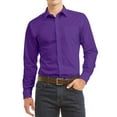 thumbnail image 2 of Desire Collection Men's Long Sleeve Classic Fit Pocket Dress Shirt Orange S, 2 of 2