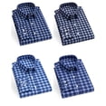 thumbnail image 6 of Zoeecloth Men's Plaid Button Down Shirts Cotton Long Sleeve Shirts Regular Fit Gingham Casual Shirts, 6 of 9