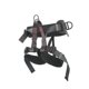 thumbnail image 1 of Cinturón de seguridad de medio cuerpo, arnés de asiento, espinillera, soporte para exteriores, montaña, roca, árbol, escalada, rappel, negro, 1 of 10