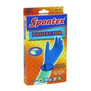 Spontex 11953 Heavy-Duty Protective Gloves L Blue Natural Latex