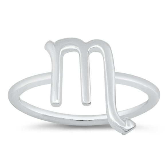 Wholesale Zodiac Scorpio Sterling Silver Ring 925 Jewelry Female Male Unisex Size 6