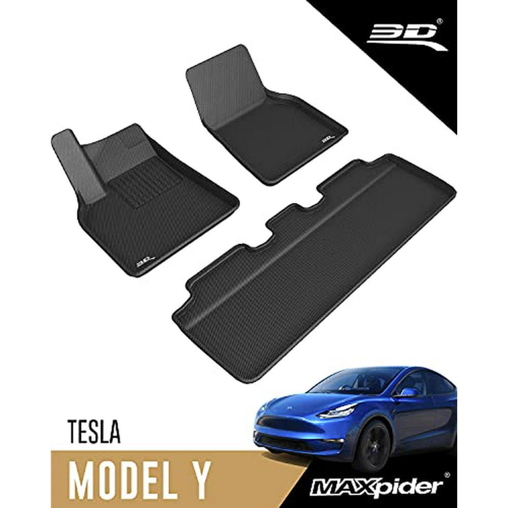 3D MAXpider AllWeather Floor Mats for Tesla Model Y 2021 Custom Fit