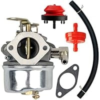 Carburetor Kit Replacement for 640298, Compatible with 5.5HP OH195SA and 7HP OHSK70 4-Cycle Engines for Snow Blowing