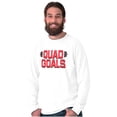 thumbnail image 5 of Quad Goals Weightlifting Barbell Long Sleeve TShirt Men Women Brisco Brands X, 5 of 6