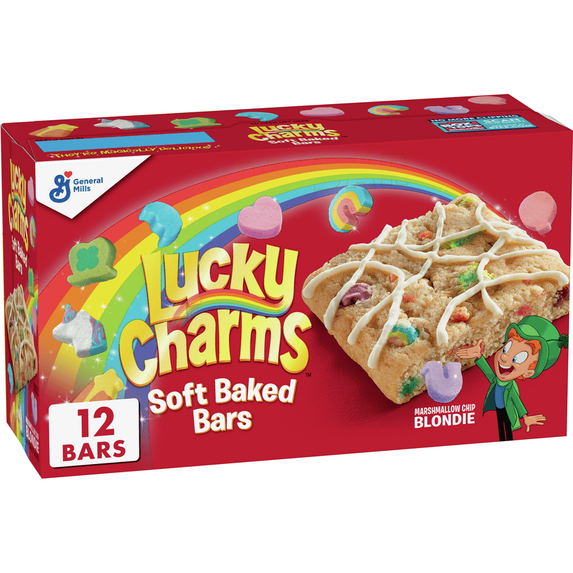Lucky Charms Soft Baked Chewy Cereal Treat Bars, 12 ct