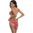 thumbnail image 5 of FREEAMG Sparkling Fireworks American Flag Sexy Two Piece Bikini Swimsuit Swimwear for Women, 5 of 6