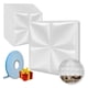 thumbnail image 1 of Panel decorativo 3D PANEL DECORATIVO blanco mate S106 FLOR paquete de 10 piezas, 1 of 2