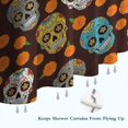 thumbnail image 6 of Brown Skull Marigold Pattern Shower Curtain 84"x72" ,Bathroom Decorative Shower Curtains Set with 12 Hooks,Modern Waterproof Washable Shower Curtain, 6 of 6