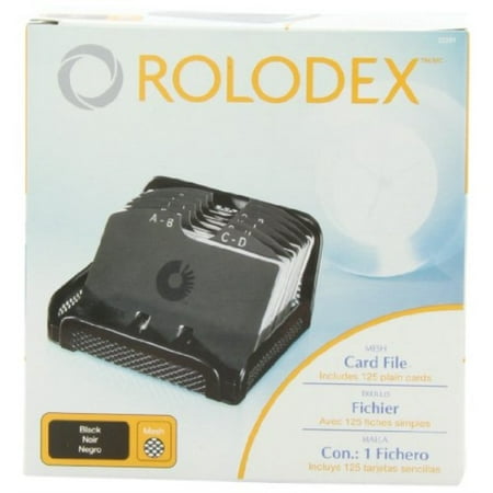 rolodex card file, mesh open business card file 125-cards 2-1/4