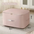 thumbnail image 1 of Quilt Storage Bag for Comforters and Bedding | Transparent Large Capacity Vacuum Compressed Organizer | Dustproof Double Zipper Storage for Blankets Pillows Linens | Foldable Home Closet Space Saver, 1 of 2