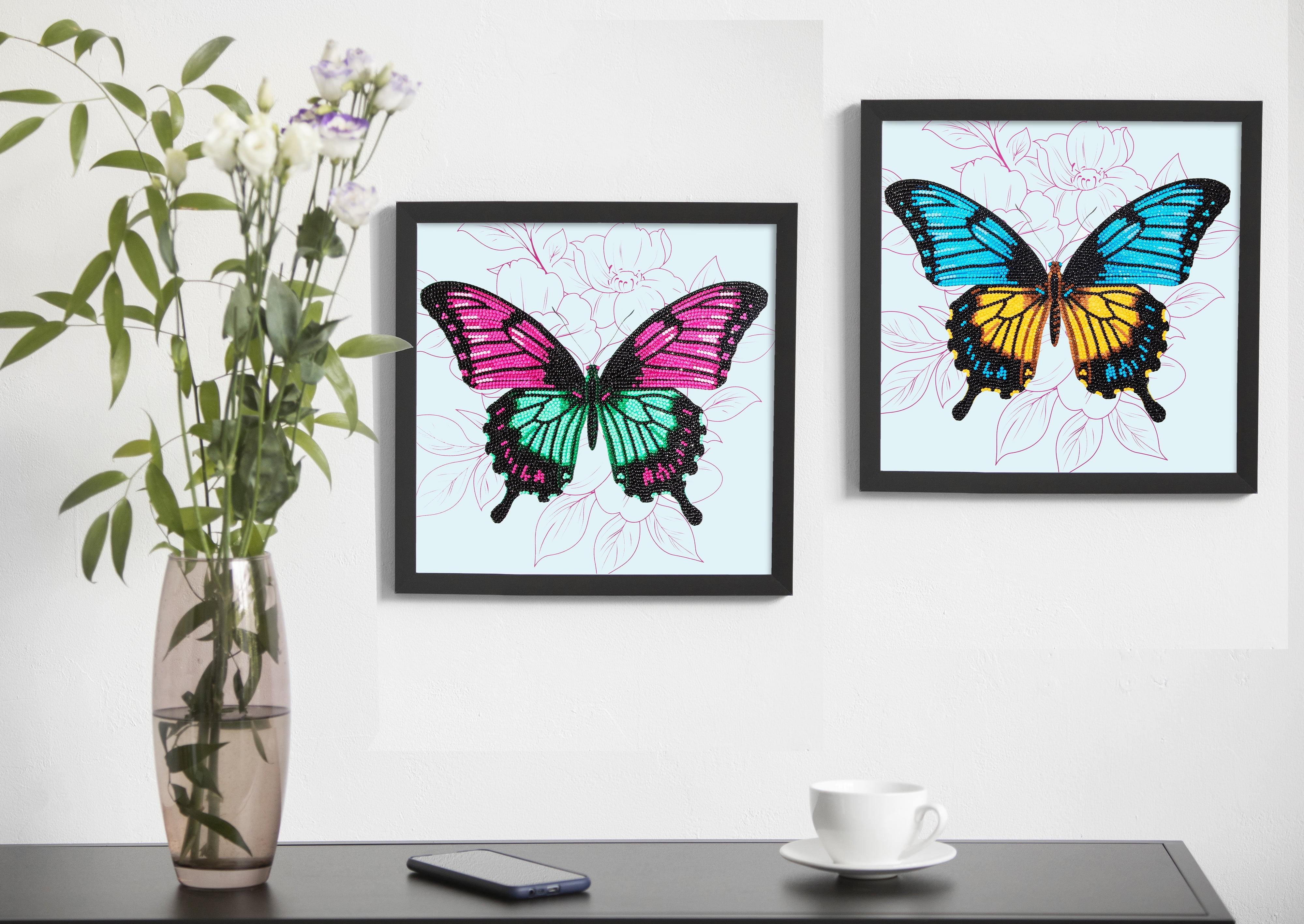 DIAMOND DOTZ® TWINS Butterfly Pair Special Edition Diamond Painting Kit