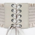thumbnail image 4 of Ceinture Large pour Femmes sous-Poitrine Cosplay corset Extensible Taille Haute Beige, 4 of 4