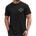 thumbnail image 4 of YUGYXL Shirts for Men Cowboys Letter Print T Shirt Vintage Rodeo Graphic Tee Summer Short Sleeve Tee Top Black S, 4 of 6