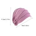 thumbnail image 2 of Qarigey Diadema de cáncer para mujer, elástica, talla única, se adapta a la mayoría de los regalos de moda Sombreros Taro Púrpura, 2 of 6