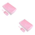 thumbnail image 4 of Matsuzay Accesorios para contenedores de almacenamiento para fiestas con bandeja para cubitos de hielo Rosa 2Conjunto, 4 of 6