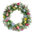 thumbnail image 4 of Corona de flores de huevo de Pascua Corona de puerta de primavera y verano Corona de flores artificiales para 45cm, 4 of 9